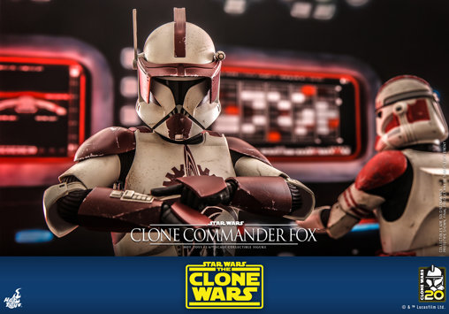 Star Wars - The Clone Wars: Clone Commander Fox, 1/6 Figur von Hot Toys