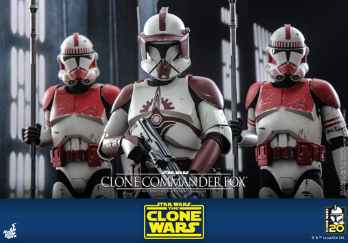 Star Wars - The Clone Wars: Clone Commander Fox, 1/6 Figur von Hot Toys