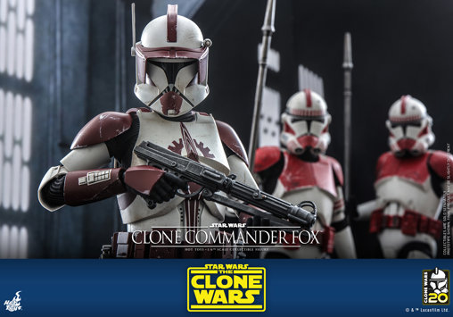 Star Wars - The Clone Wars: Clone Commander Fox, 1/6 Figur von Hot Toys