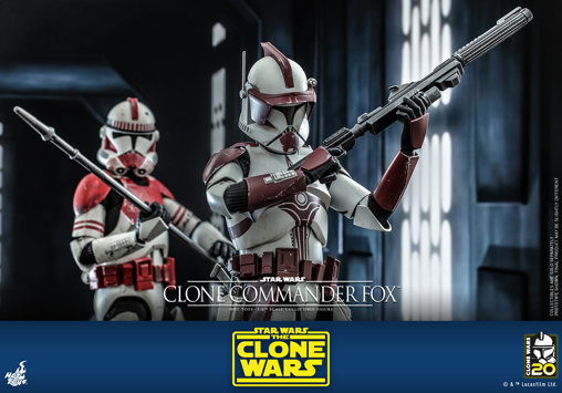 Star Wars - The Clone Wars: Clone Commander Fox, 1/6 Figur von Hot Toys