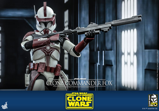 Star Wars - The Clone Wars: Clone Commander Fox, 1/6 Figur von Hot Toys