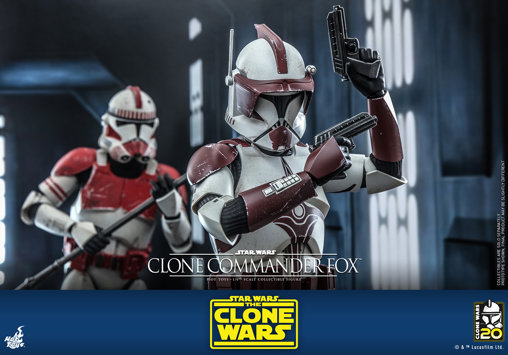 Star Wars - The Clone Wars: Clone Commander Fox, 1/6 Figur von Hot Toys