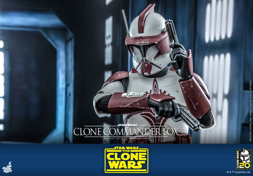 Star Wars - The Clone Wars: Clone Commander Fox, 1/6 Figur von Hot Toys