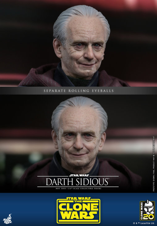 Star Wars - The Clone Wars: Darth Sidious, 1/6 Figur von Hot Toys