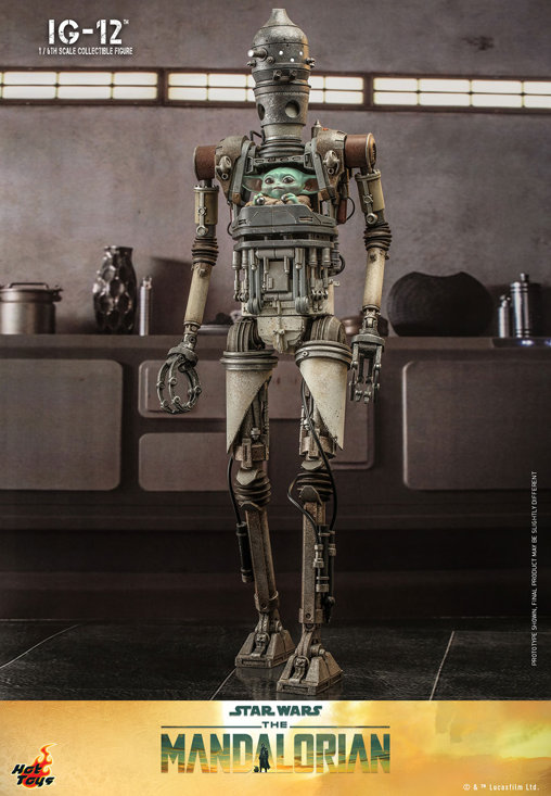 Star Wars - The Mandalorian: IG-12, 1/6 Figur von Hot Toys