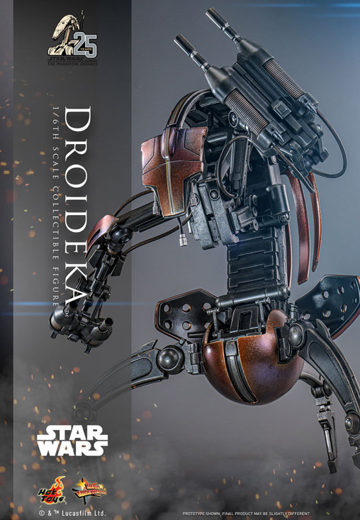 Star Wars - Episode I - The Phantom Menace: Droideka, 1/6 Figur von Hot Toys
