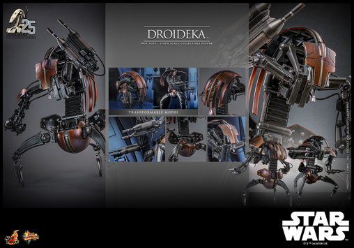 Star Wars - Episode I - The Phantom Menace: Droideka, 1/6 Figur von Hot Toys