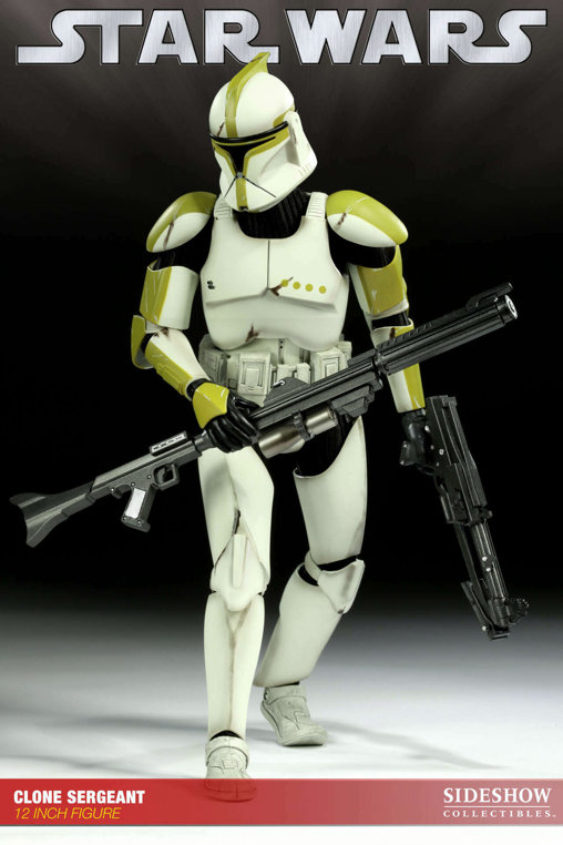 Star Wars - The Clone Wars: Clone Sergant - Phase I Armor, 1/6 Figur von Sideshow
