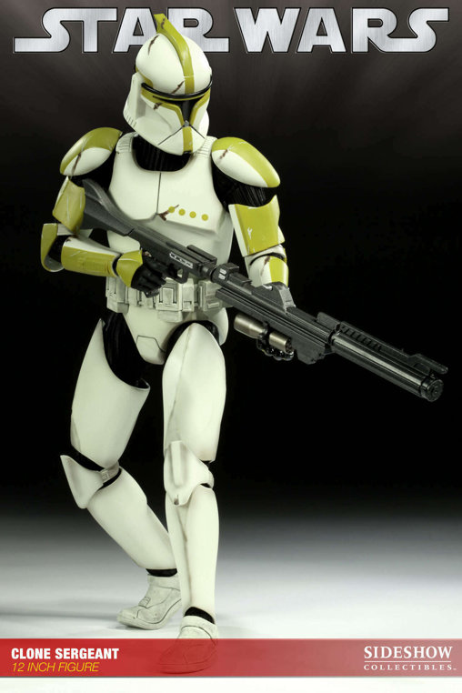 Star Wars - The Clone Wars: Clone Sergant - Phase I Armor, 1/6 Figur von Sideshow