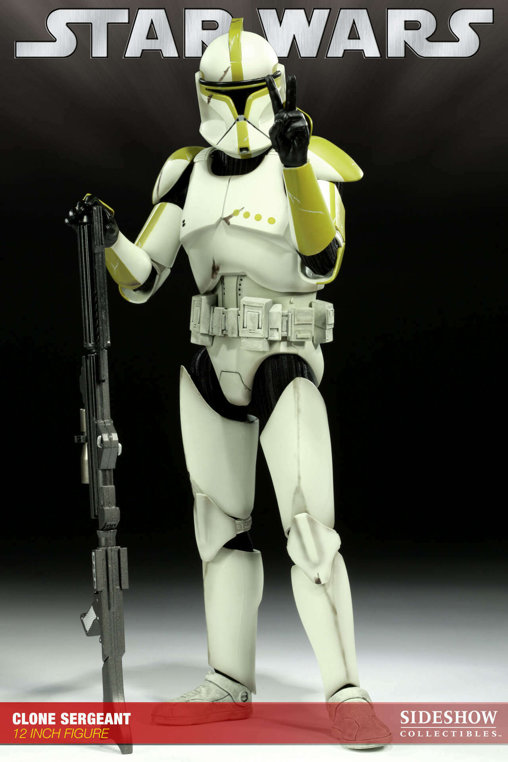 Star Wars - The Clone Wars: Clone Sergant - Phase I Armor, 1/6 Figur von Sideshow