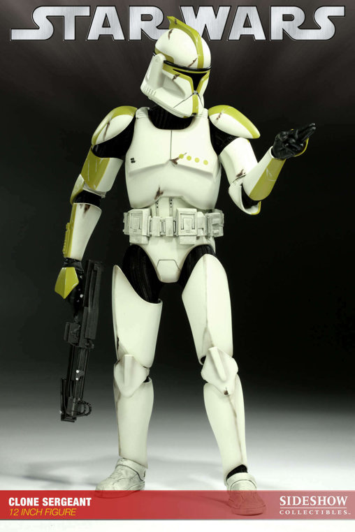 Star Wars - The Clone Wars: Clone Sergant - Phase I Armor, 1/6 Figur von Sideshow
