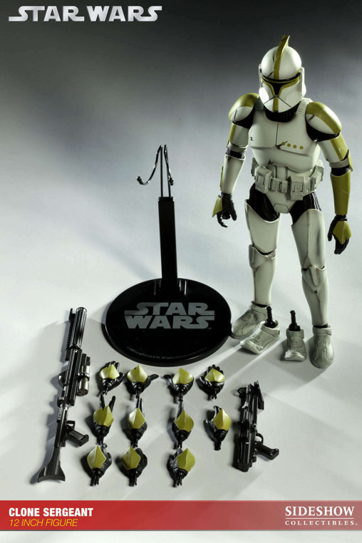 Star Wars - The Clone Wars: Clone Sergant - Phase I Armor, 1/6 Figur von Sideshow