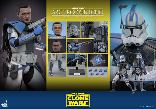 Star Wars - The Clone Wars: Arc Trooper Echo, 1/6 Figur von Hot Toys