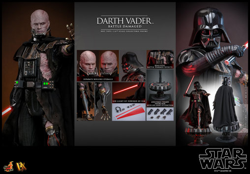 Star Wars: Darth Vader - Battle Damaged, 1/6 Figur von Hot Toys