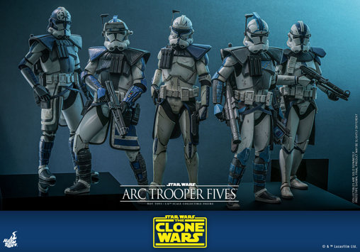 Star Wars - The Clone Wars: Arc Trooper Fives, 1/6 Figur von Hot Toys