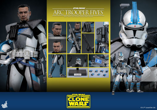 Star Wars - The Clone Wars: Arc Trooper Fives, 1/6 Figur von Hot Toys