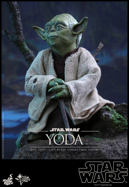 Star Wars - Episode V - The Empire Strikes Back: Yoda, 1/6 Figur von Hot Toys