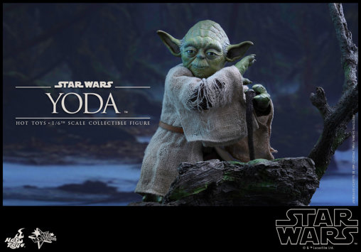 Star Wars - Episode V - The Empire Strikes Back: Yoda, 1/6 Figur von Hot Toys