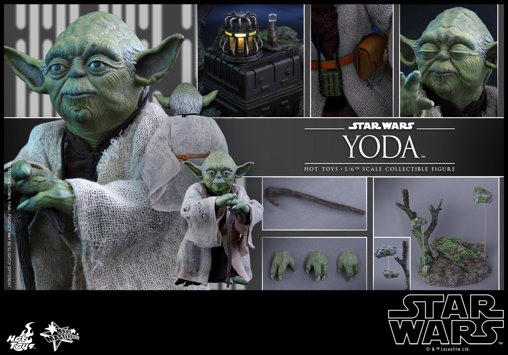 Star Wars - Episode V - The Empire Strikes Back: Yoda, 1/6 Figur von Hot Toys