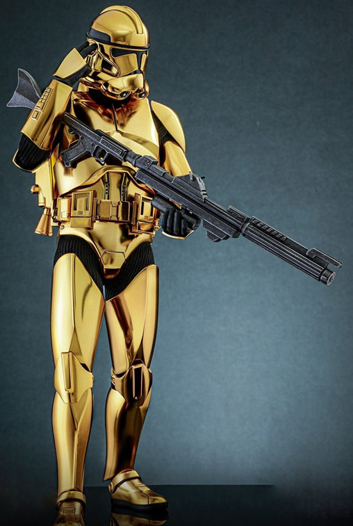 Star Wars - The Clone Wars: Clone Trooper - Gold Chrome Version, 1/6 Figur von Hot Toys