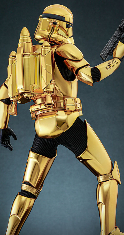 Star Wars - The Clone Wars: Clone Trooper - Gold Chrome Version, 1/6 Figur von Hot Toys