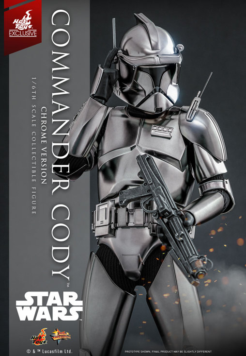 Star Wars - Episode III - Revenge of the Sith: Commander Cody - Chrome Version, 1/6 Figur von Hot Toys