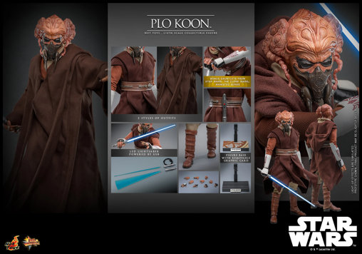 Star Wars: Plo Koon, 1/6 Figur von Hot Toys