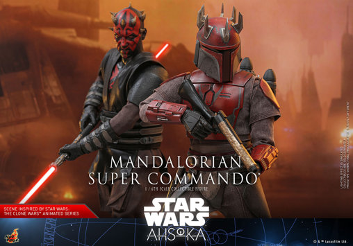 Star Wars - Ahsoka: Mandalorian Super Commando, 1/6 Figur von Hot Toys