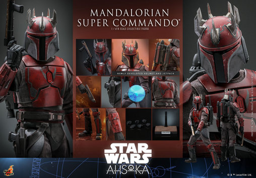 Star Wars - Ahsoka: Mandalorian Super Commando, 1/6 Figur von Hot Toys
