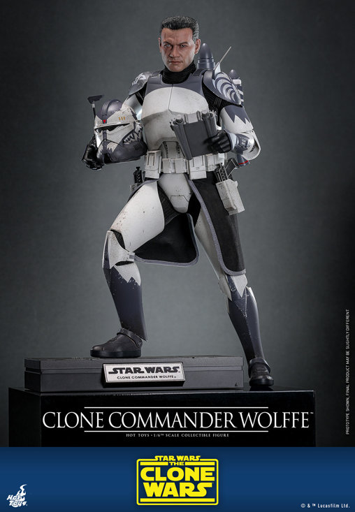 Star Wars - The Clone Wars: Clone Commander Wolffe, 1/6 Figur von Hot Toys