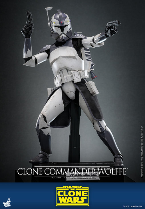 Star Wars - The Clone Wars: Clone Commander Wolffe, 1/6 Figur von Hot Toys