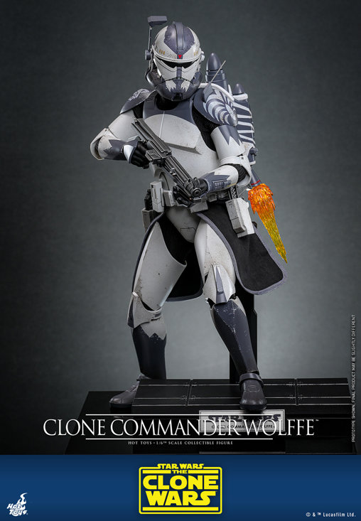 Star Wars - The Clone Wars: Clone Commander Wolffe, 1/6 Figur von Hot Toys
