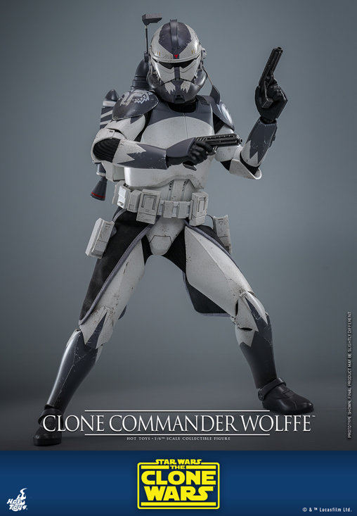 Star Wars - The Clone Wars: Clone Commander Wolffe, 1/6 Figur von Hot Toys