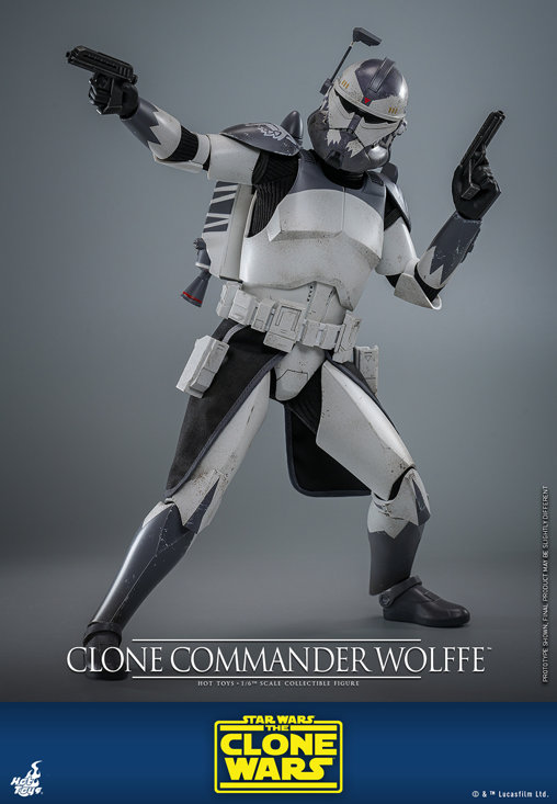Star Wars - The Clone Wars: Clone Commander Wolffe, 1/6 Figur von Hot Toys