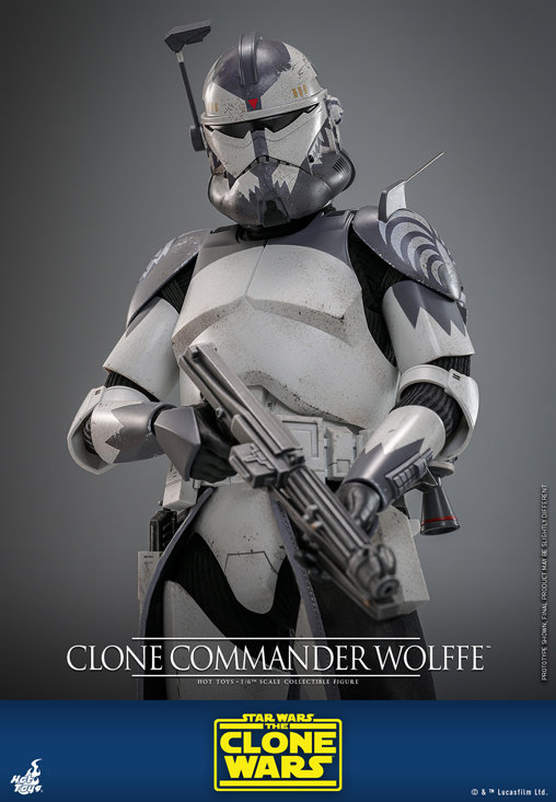 Star Wars - The Clone Wars: Clone Commander Wolffe, 1/6 Figur von Hot Toys