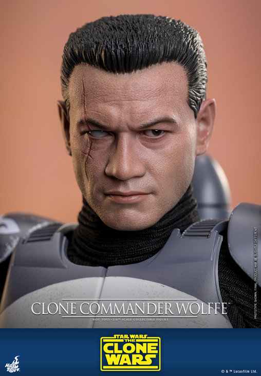 Star Wars - The Clone Wars: Clone Commander Wolffe, 1/6 Figur von Hot Toys