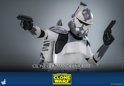 Star Wars - The Clone Wars: Clone Commander Wolffe, 1/6 Figur von Hot Toys