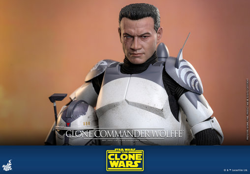 Star Wars - The Clone Wars: Clone Commander Wolffe, 1/6 Figur von Hot Toys