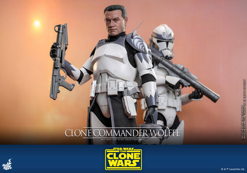 Star Wars - The Clone Wars: Clone Commander Wolffe, 1/6 Figur von Hot Toys