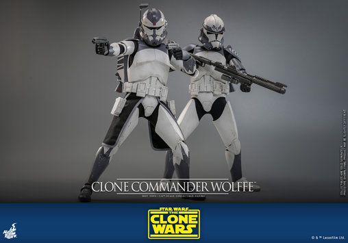 Star Wars - The Clone Wars: Clone Commander Wolffe, 1/6 Figur von Hot Toys