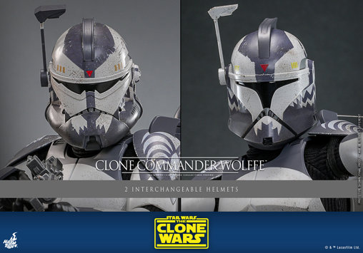 Star Wars - The Clone Wars: Clone Commander Wolffe, 1/6 Figur von Hot Toys