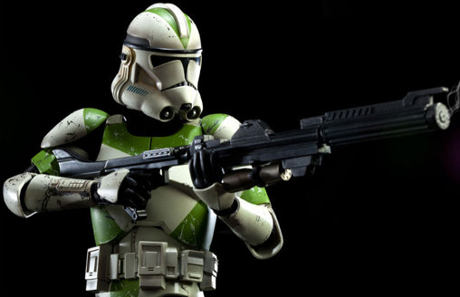 Star Wars - The Clone Wars: 442nd Siege Battalion Clone Trooper, 1/6 Figur von Sideshow