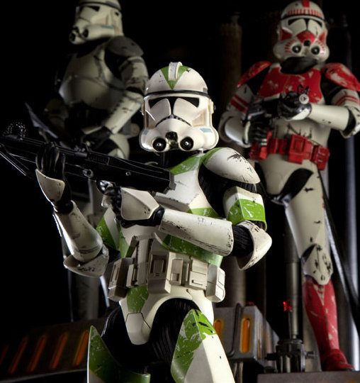 Star Wars - The Clone Wars: 442nd Siege Battalion Clone Trooper, 1/6 Figur von Sideshow