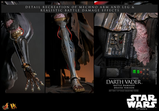 Star Wars: Darth Vader - Battle Damaged - Deluxe, 1/6 Figur von Hot Toys