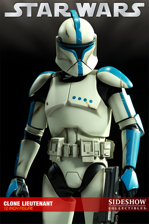 Star Wars - The Clone Wars: Republic Clone Lieutenant - Phase I Armor - Exclusive, 1/6 Figur von Sideshow
