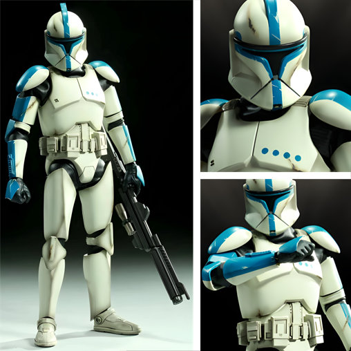 Star Wars - The Clone Wars: Republic Clone Lieutenant - Phase I Armor - Exclusive, 1/6 Figur von Sideshow