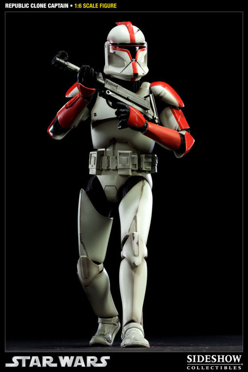 Star Wars - The Clone Wars: Republic Clone Captain - Phase I Armor, 1/6 Figur von Sideshow