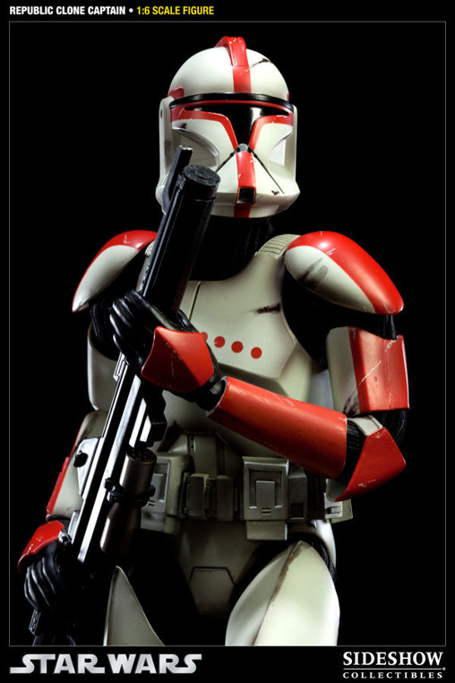 Star Wars - The Clone Wars: Republic Clone Captain - Phase I Armor, 1/6 Figur von Sideshow