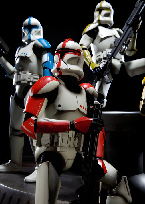 Star Wars - The Clone Wars: Republic Clone Captain - Phase I Armor, 1/6 Figur von Sideshow