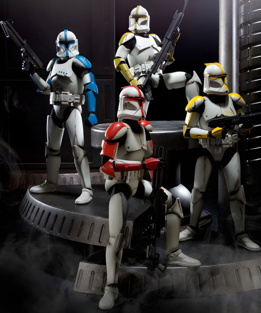 Star Wars - The Clone Wars: Republic Clone Captain - Phase I Armor, 1/6 Figur von Sideshow
